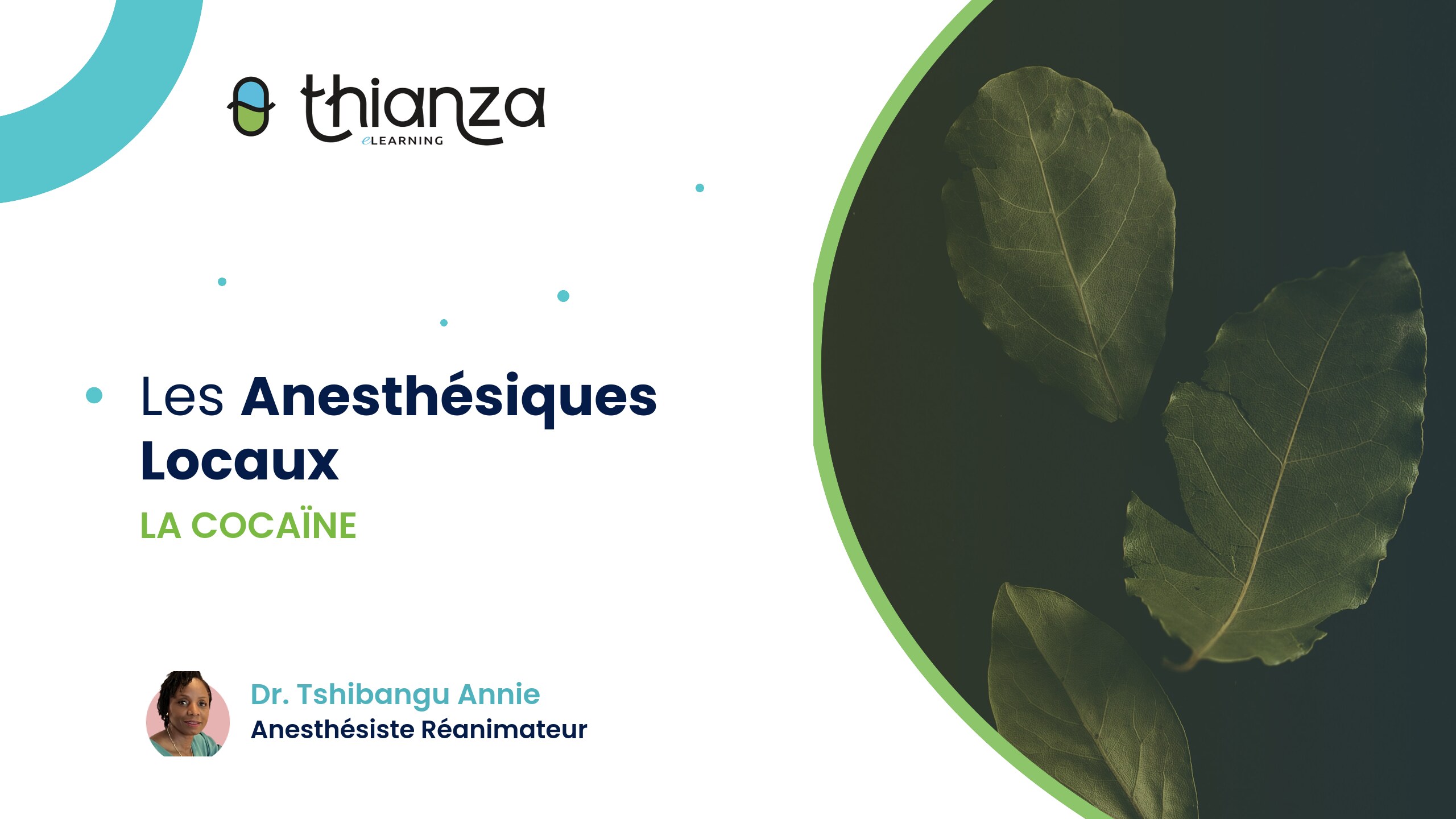 Les Anesthésiques Locaux – La Cocaïne